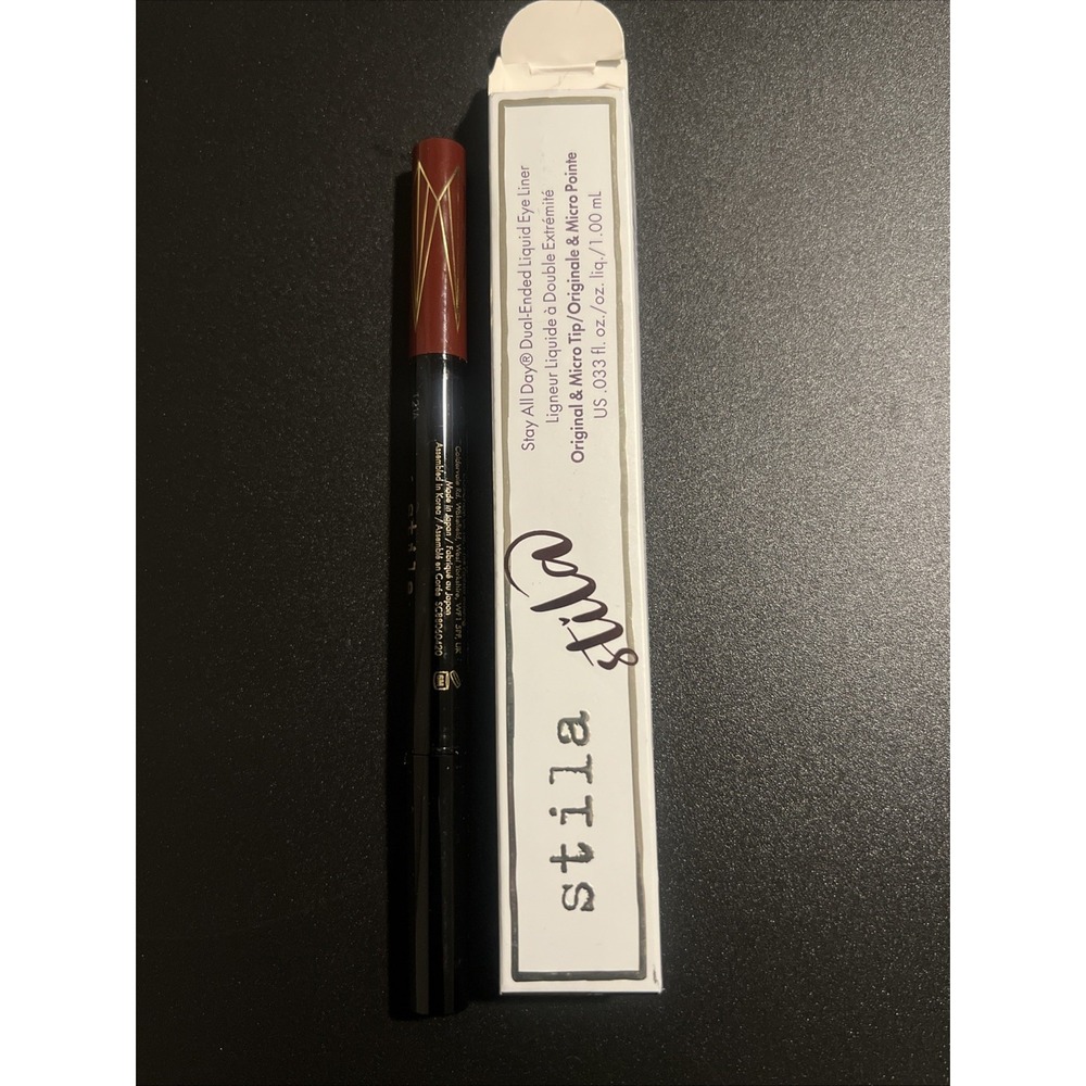 Stila Stay All Day Dual Eye Liner  0.33oz/1.0ml New With Box